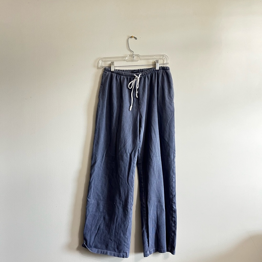 Men's Blue Casual Pants
